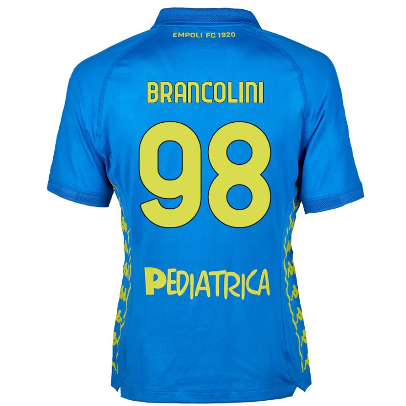 Danxen Kvinnor Federico Brancolini #98 Blå Hemmatröja Matchtröjor 2024/25 Tröjor T-Tröja