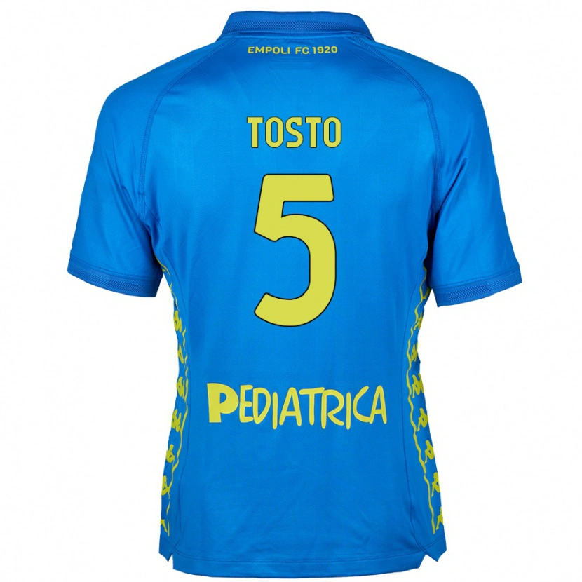 Danxen Kvinnor Lorenzo Tosto #5 Blå Hemmatröja Matchtröjor 2024/25 Tröjor T-Tröja