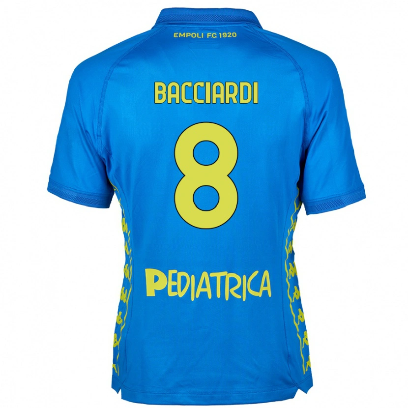 Danxen Kvinnor Andrea Bacciardi #8 Blå Hemmatröja Matchtröjor 2024/25 Tröjor T-Tröja