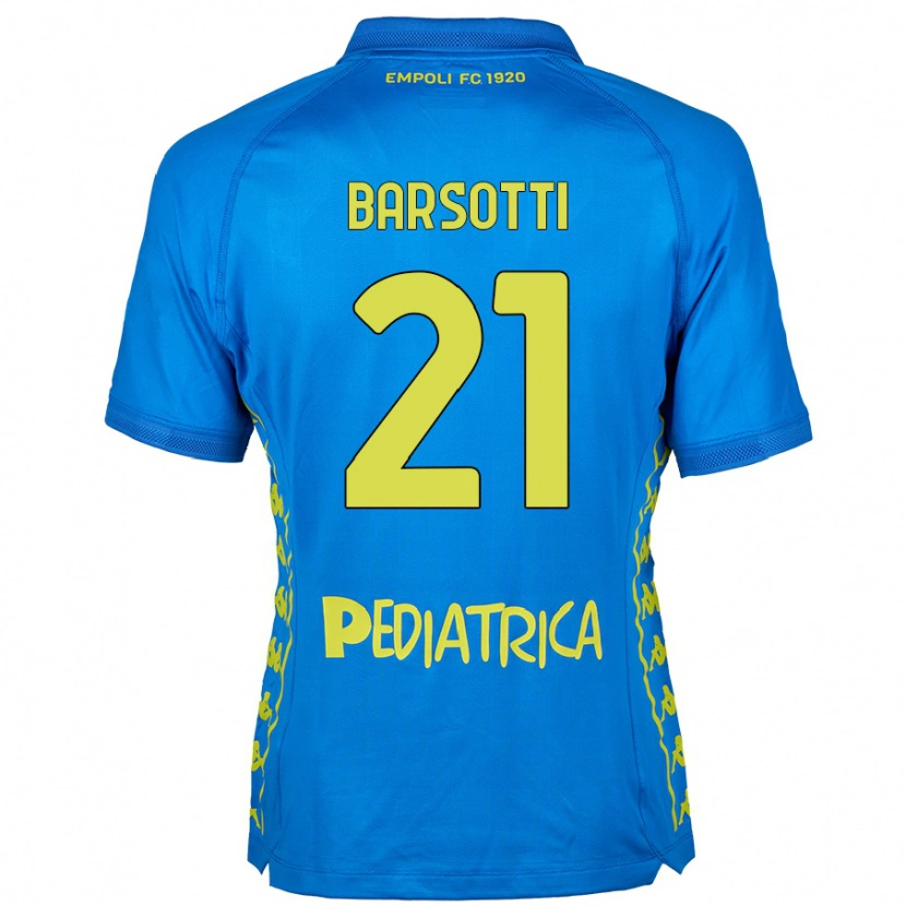 Danxen Kvinnor Leonardo Barsotti #21 Blå Hemmatröja Matchtröjor 2024/25 Tröjor T-Tröja