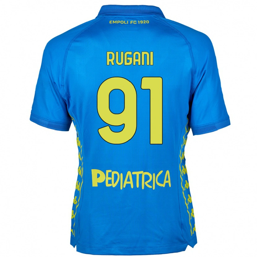 Danxen Kvinnor Tommaso Rugani #91 Blå Hemmatröja Matchtröjor 2024/25 Tröjor T-Tröja