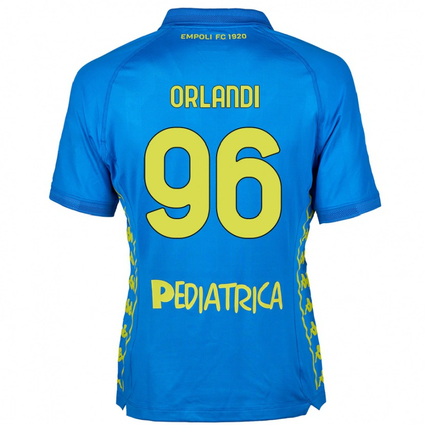 Danxen Kvinnor Andrea Orlandi #96 Blå Hemmatröja Matchtröjor 2024/25 Tröjor T-Tröja