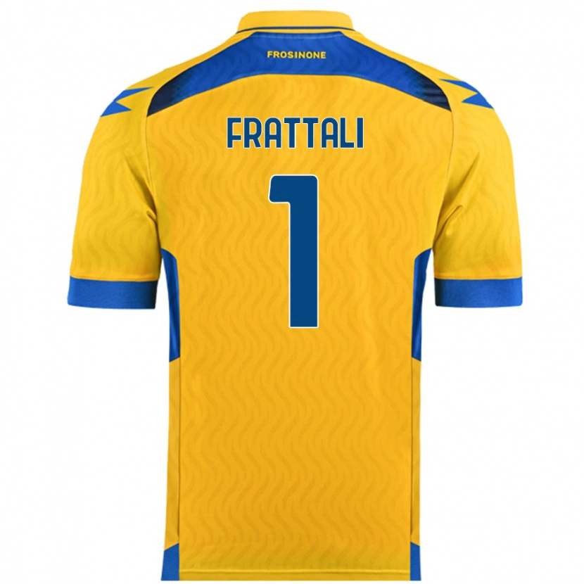 Danxen Kvinnor Pierluigi Frattali #1 Gul Hemmatröja Matchtröjor 2024/25 Tröjor T-Tröja