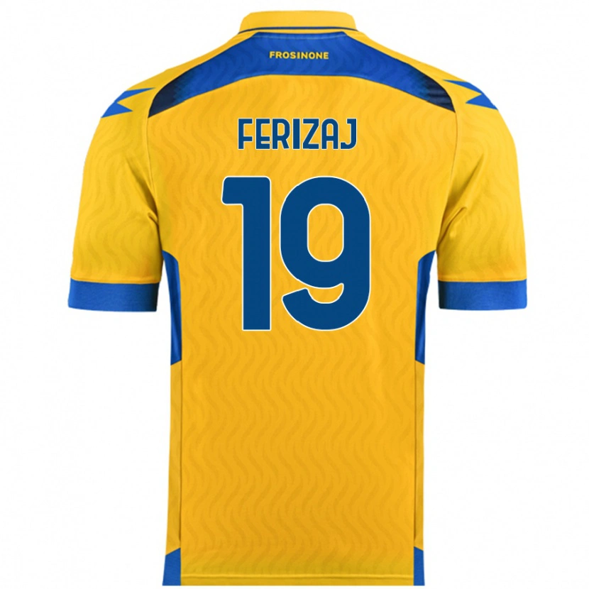 Danxen Kvinnor Justin Ferizaj #19 Gul Hemmatröja Matchtröjor 2024/25 Tröjor T-Tröja