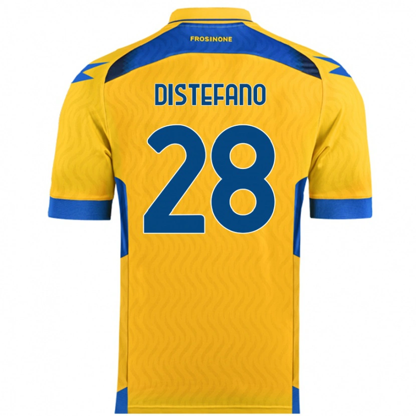 Danxen Kvinnor Filippo Distefano #28 Gul Hemmatröja Matchtröjor 2024/25 Tröjor T-Tröja