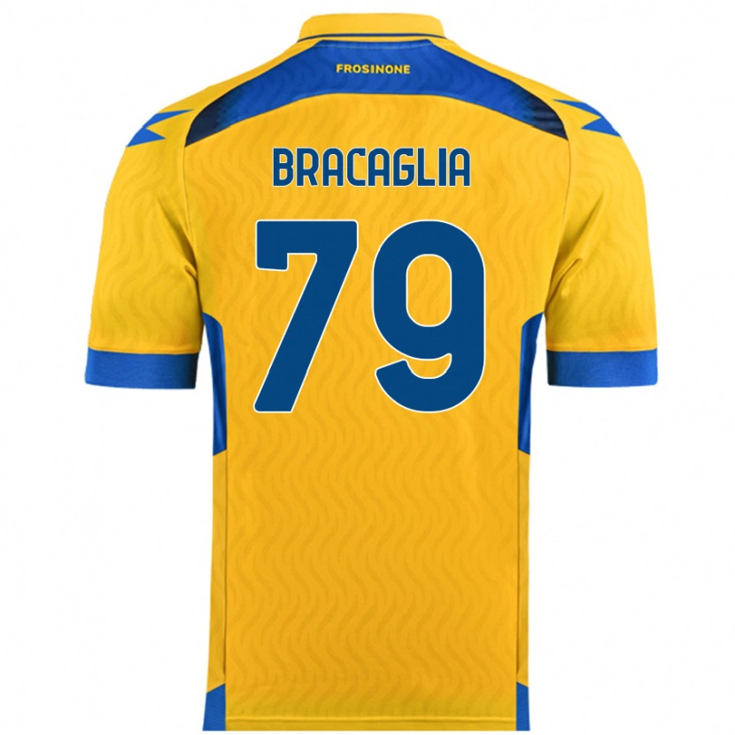 Danxen Kvinnor Gabriele Bracaglia #79 Gul Hemmatröja Matchtröjor 2024/25 Tröjor T-Tröja