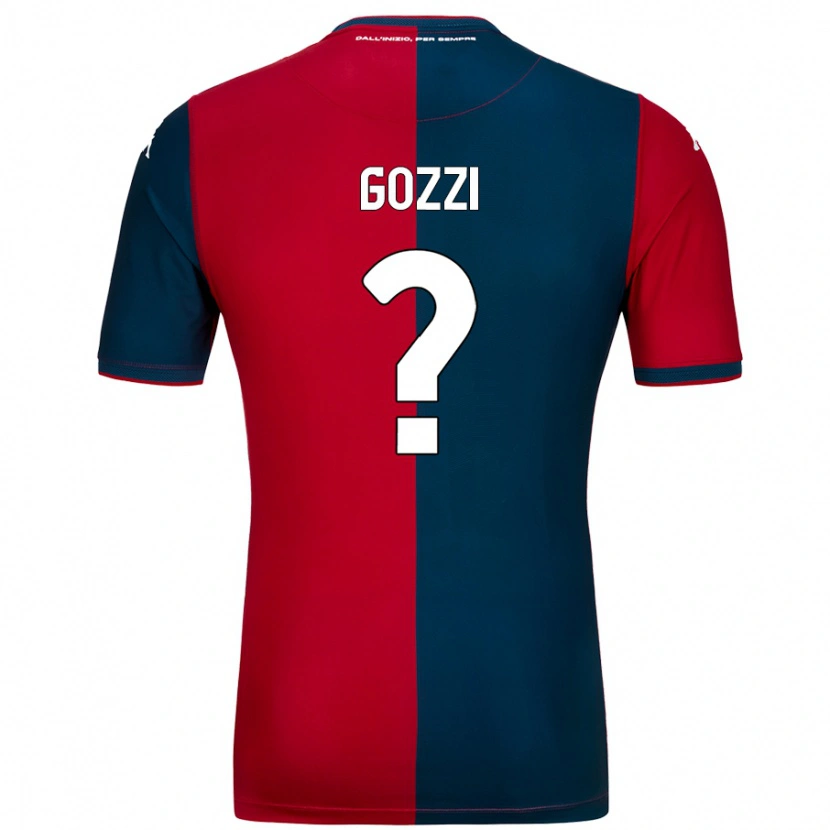 Danxen Kvinnor Paolo Gozzi #0 Röd Mörkblå Hemmatröja Matchtröjor 2024/25 Tröjor T-Tröja