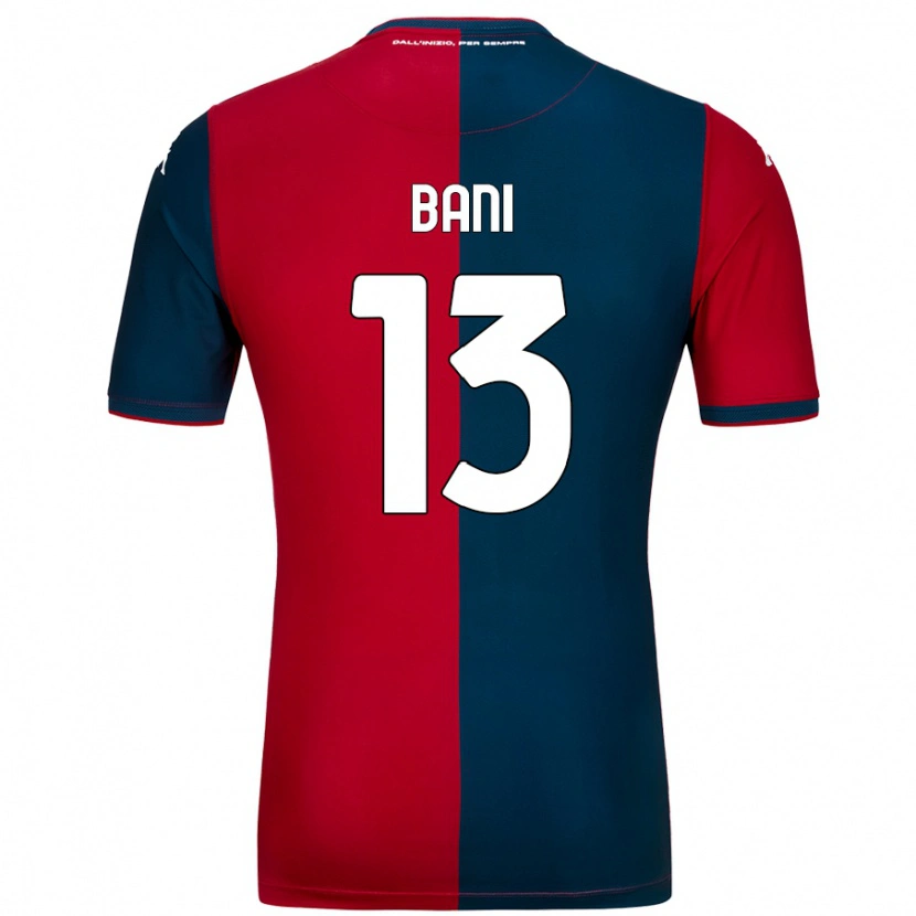 Danxen Kvinnor Mattia Bani #13 Röd Mörkblå Hemmatröja Matchtröjor 2024/25 Tröjor T-Tröja
