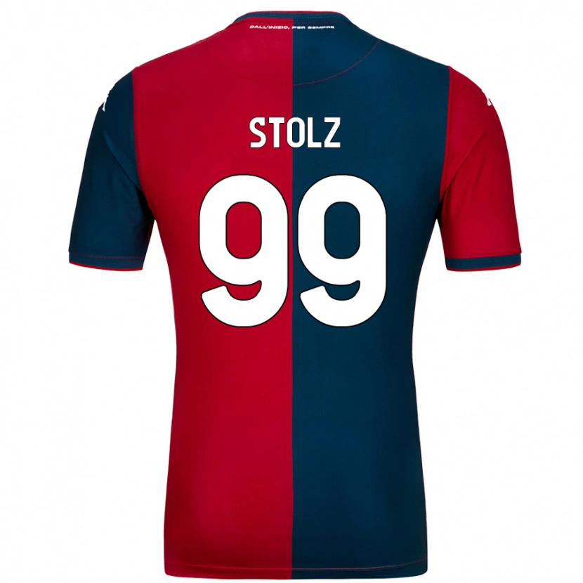 Danxen Kvinnor Franz Stolz #99 Röd Mörkblå Hemmatröja Matchtröjor 2024/25 Tröjor T-Tröja