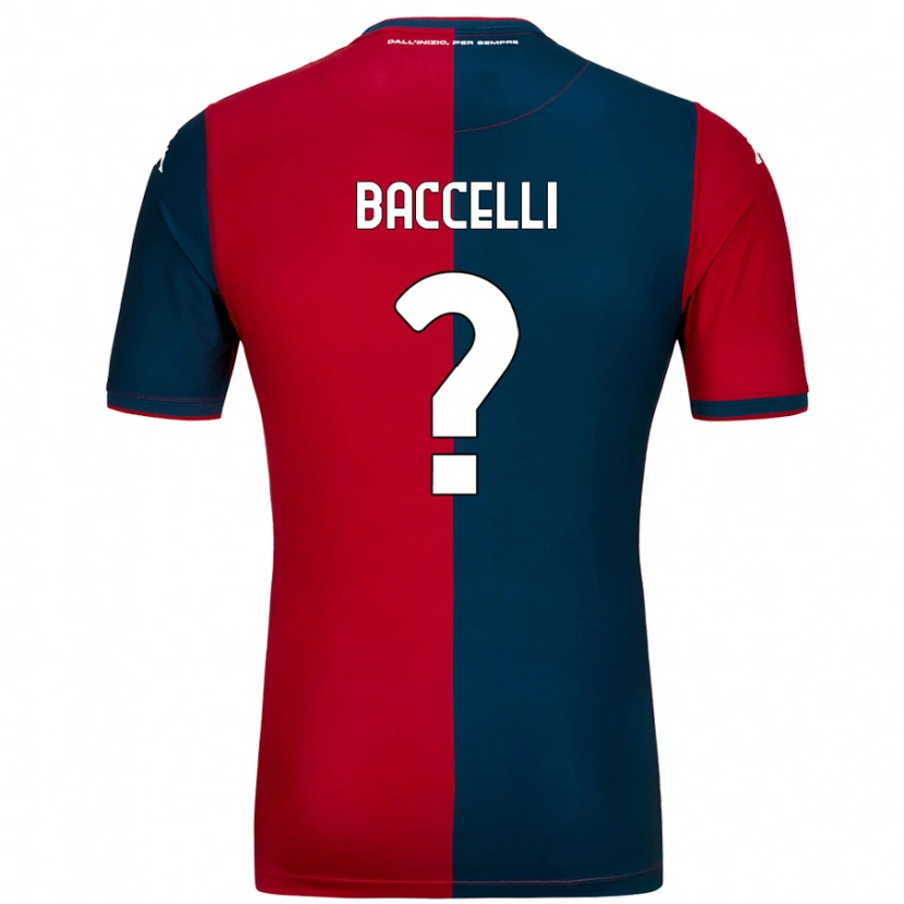 Danxen Kvinnor Pietro Baccelli #0 Röd Mörkblå Hemmatröja Matchtröjor 2024/25 Tröjor T-Tröja