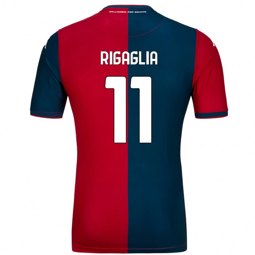 Danxen Kvinnor Alison Rigaglia #11 Röd Mörkblå Hemmatröja Matchtröjor 2024/25 Tröjor T-Tröja