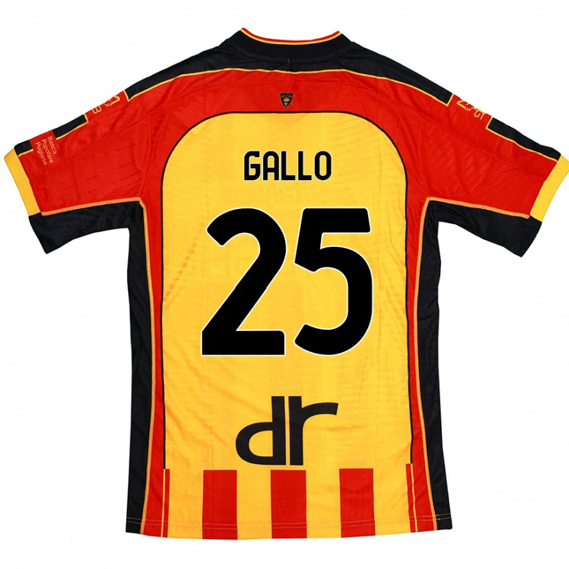 Danxen Kvinnor Antonino Gallo #25 Gul Röd Hemmatröja Matchtröjor 2024/25 Tröjor T-Tröja