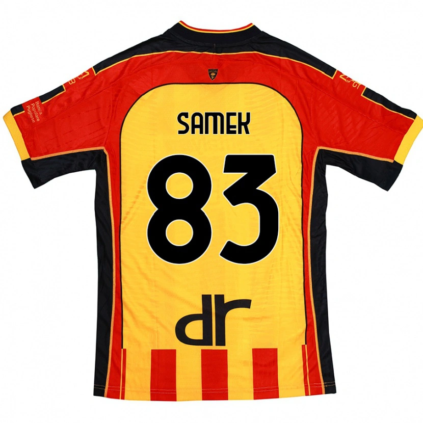 Danxen Kvinnor Daniel Samek #83 Gul Röd Hemmatröja Matchtröjor 2024/25 Tröjor T-Tröja