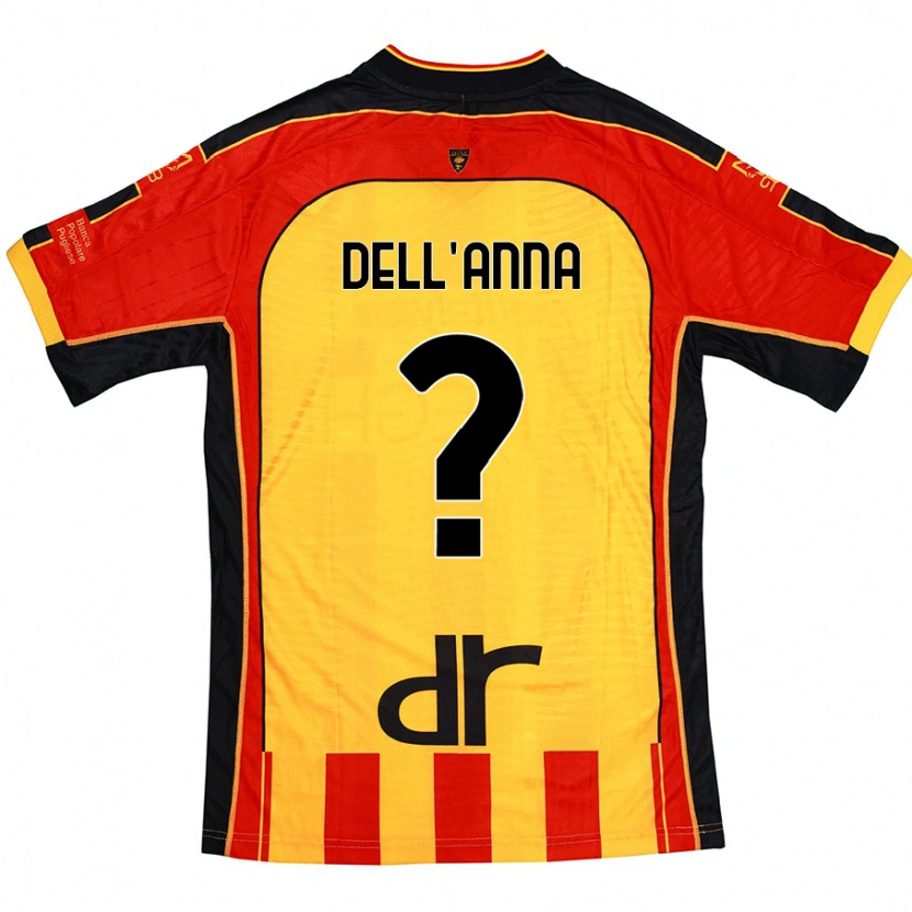 Danxen Kvinnor Simone Dell'anna #0 Gul Röd Hemmatröja Matchtröjor 2024/25 Tröjor T-Tröja
