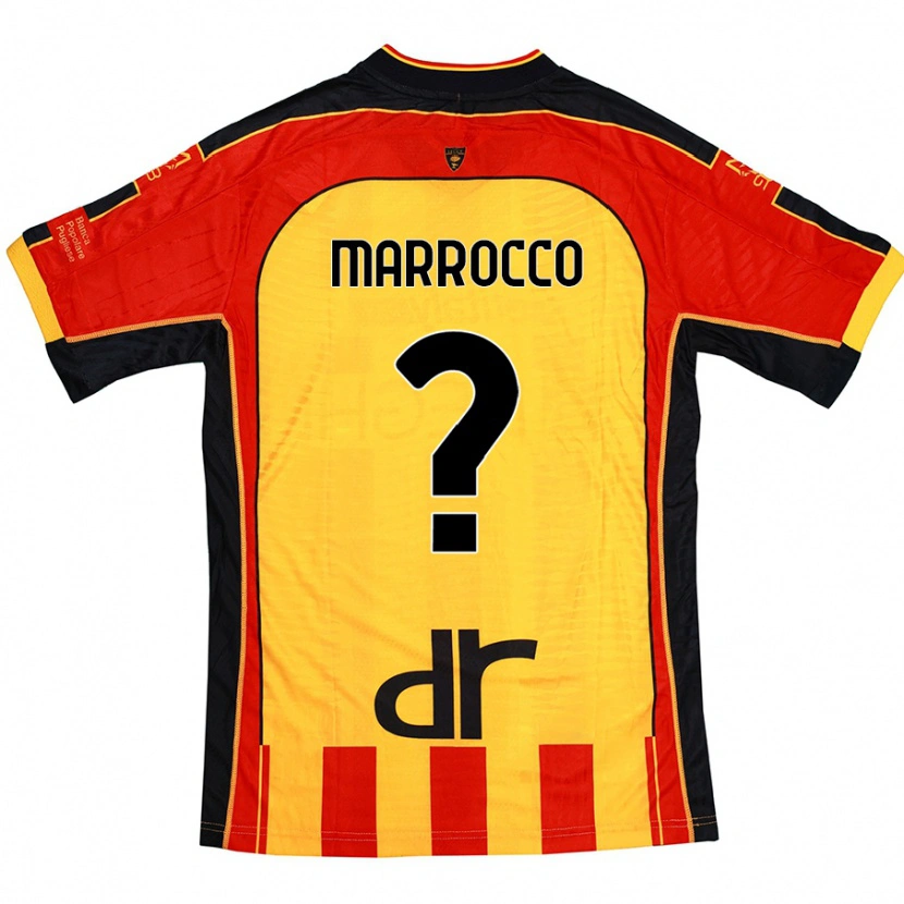 Danxen Kvinnor Iacopo Marrocco #0 Gul Röd Hemmatröja Matchtröjor 2024/25 Tröjor T-Tröja