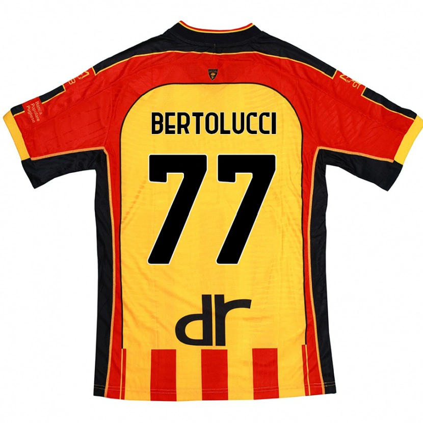 Danxen Kvinnor Sandro Bertolucci #77 Gul Röd Hemmatröja Matchtröjor 2024/25 Tröjor T-Tröja