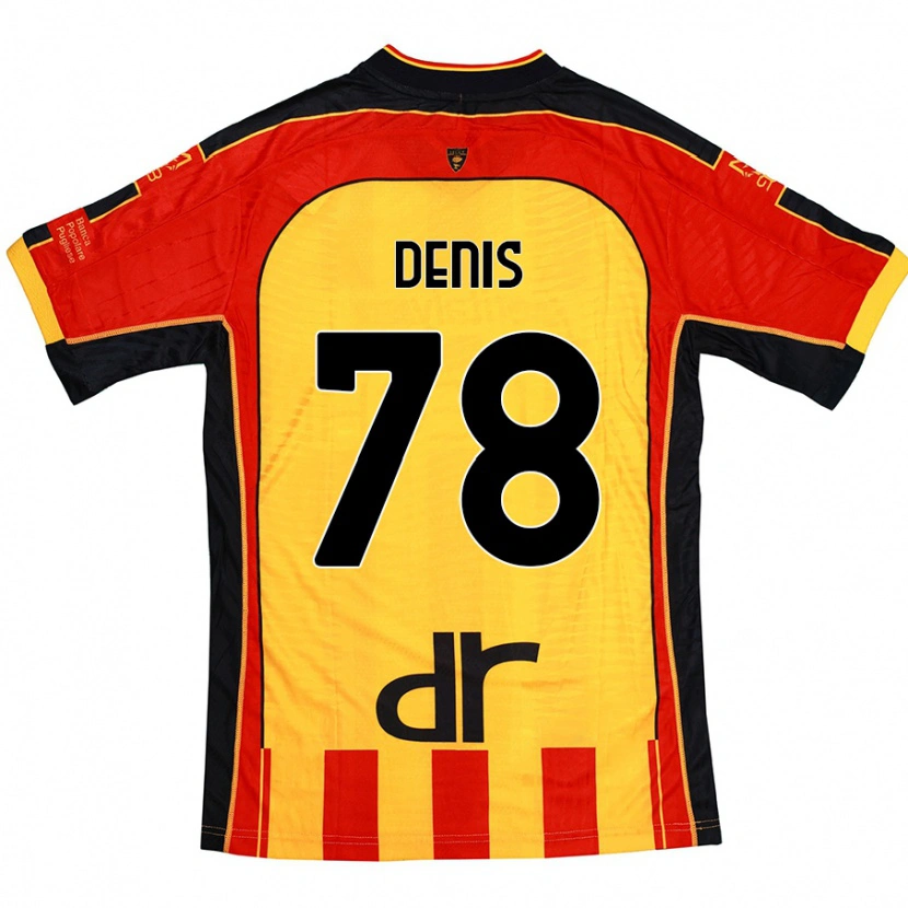 Danxen Kvinnor Max Denis #78 Gul Röd Hemmatröja Matchtröjor 2024/25 Tröjor T-Tröja