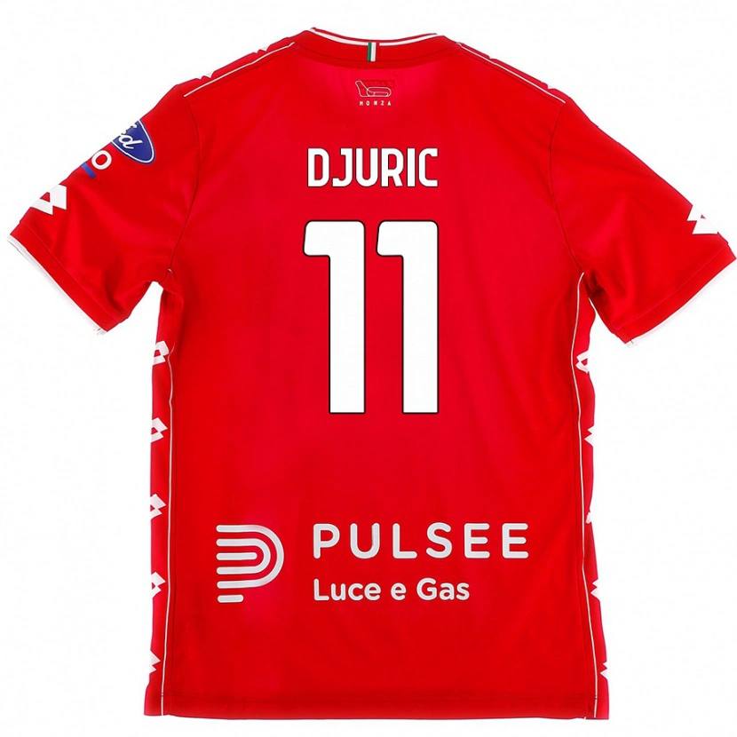 Danxen Kvinnor Milan Djuric #11 Röd Vit Hemmatröja Matchtröjor 2024/25 Tröjor T-Tröja