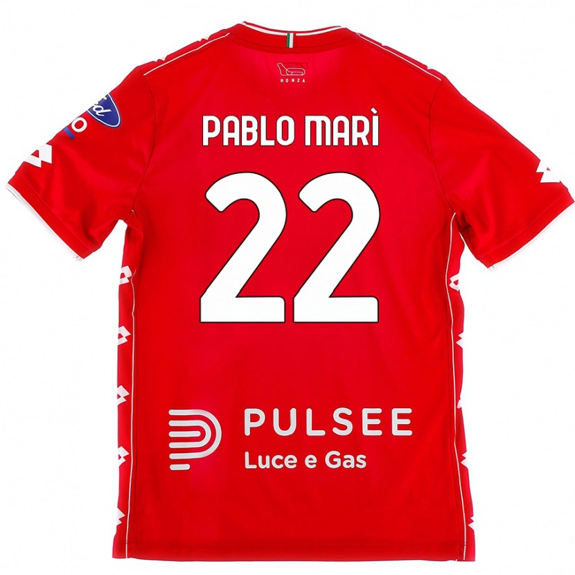 Danxen Kvinnor Pablo Marí #22 Röd Vit Hemmatröja Matchtröjor 2024/25 Tröjor T-Tröja