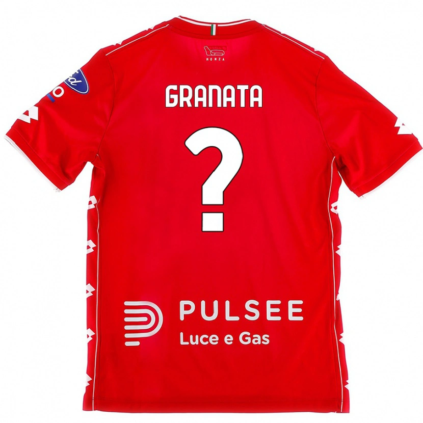 Danxen Kvinnor Giorgio Granata #0 Röd Vit Hemmatröja Matchtröjor 2024/25 Tröjor T-Tröja