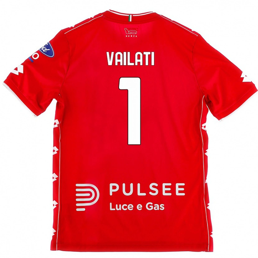 Danxen Kvinnor Andrea Vailati #1 Röd Vit Hemmatröja Matchtröjor 2024/25 Tröjor T-Tröja