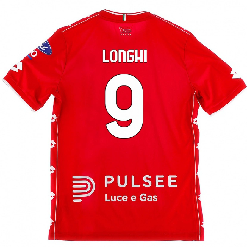 Danxen Kvinnor Jordan Longhi #9 Röd Vit Hemmatröja Matchtröjor 2024/25 Tröjor T-Tröja