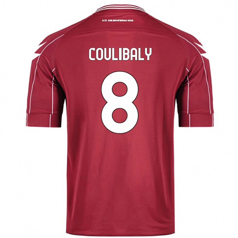 Danxen Kvinnor Mamadou Coulibaly #8 Bourgogne Hemmatröja Matchtröjor 2024/25 Tröjor T-Tröja