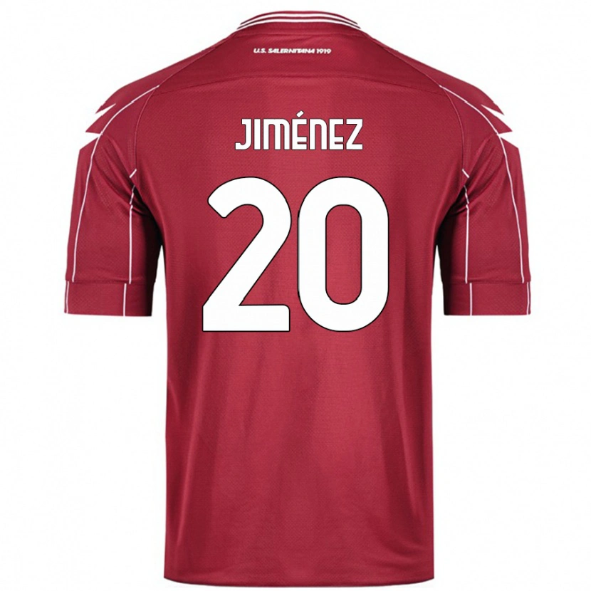 Danxen Kvinnor Kaleb Jiménez #20 Bourgogne Hemmatröja Matchtröjor 2024/25 Tröjor T-Tröja