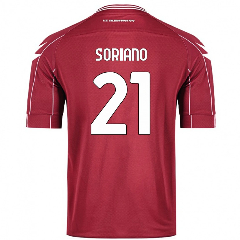 Danxen Kvinnor Roberto Soriano #21 Bourgogne Hemmatröja Matchtröjor 2024/25 Tröjor T-Tröja