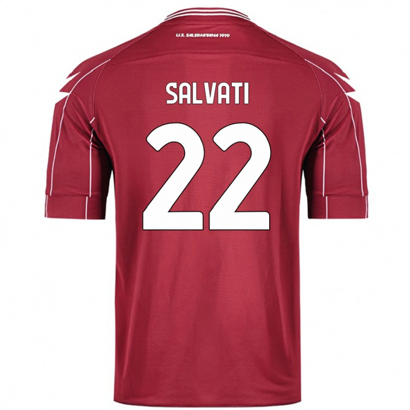 Danxen Kvinnor Gregorio Salvati #22 Bourgogne Hemmatröja Matchtröjor 2024/25 Tröjor T-Tröja