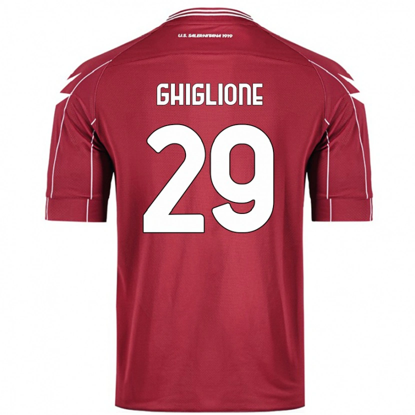Danxen Kvinnor Paolo Ghiglione #29 Bourgogne Hemmatröja Matchtröjor 2024/25 Tröjor T-Tröja
