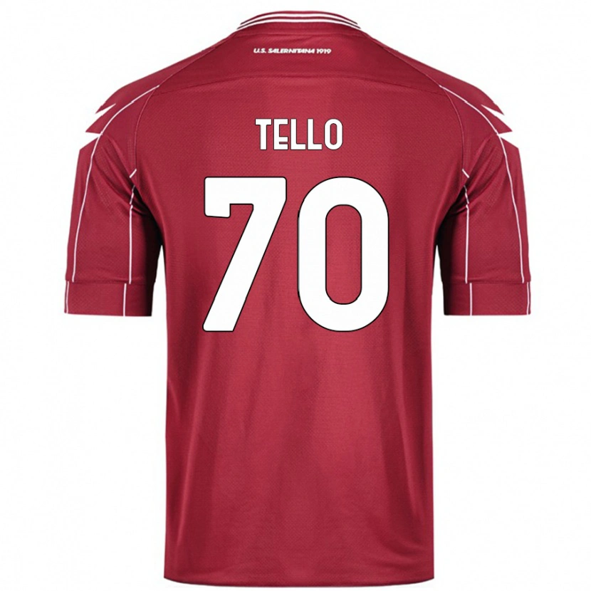 Danxen Kvinnor Andrés Tello #70 Bourgogne Hemmatröja Matchtröjor 2024/25 Tröjor T-Tröja