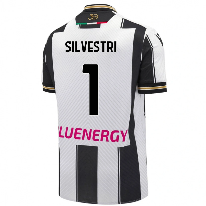 Danxen Kvinnor Marco Silvestri #1 Vit Svart Hemmatröja Matchtröjor 2024/25 Tröjor T-Tröja