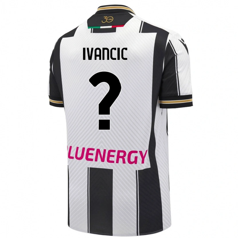Danxen Kvinnor Val Ivancic #0 Vit Svart Hemmatröja Matchtröjor 2024/25 Tröjor T-Tröja