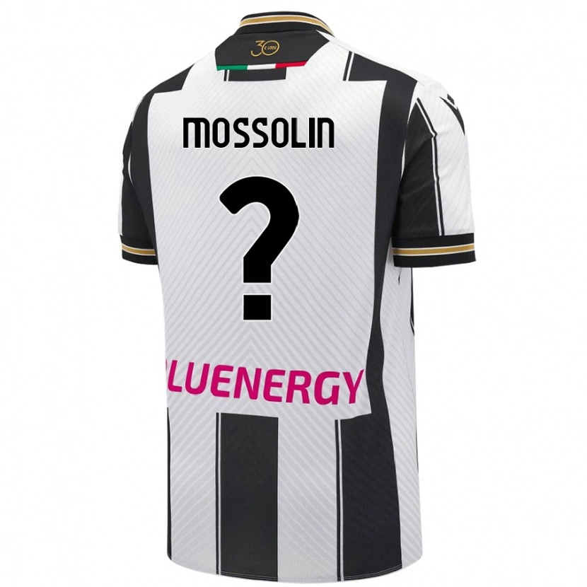 Danxen Kvinnor Lorenzo Mossolin #0 Vit Svart Hemmatröja Matchtröjor 2024/25 Tröjor T-Tröja