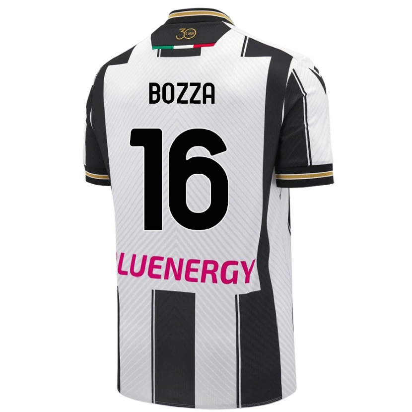 Danxen Kvinnor Mattia Bozza #16 Vit Svart Hemmatröja Matchtröjor 2024/25 Tröjor T-Tröja