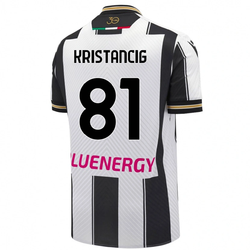 Danxen Kvinnor Luca Kristancig #81 Vit Svart Hemmatröja Matchtröjor 2024/25 Tröjor T-Tröja