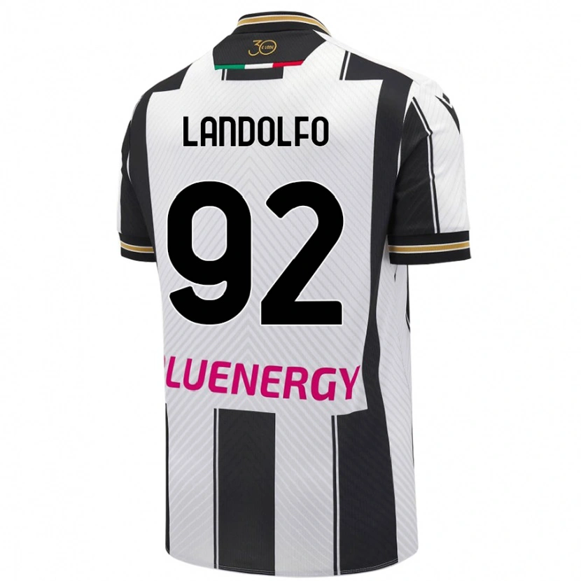 Danxen Kvinnor Tommaso Landolfo #92 Vit Svart Hemmatröja Matchtröjor 2024/25 Tröjor T-Tröja