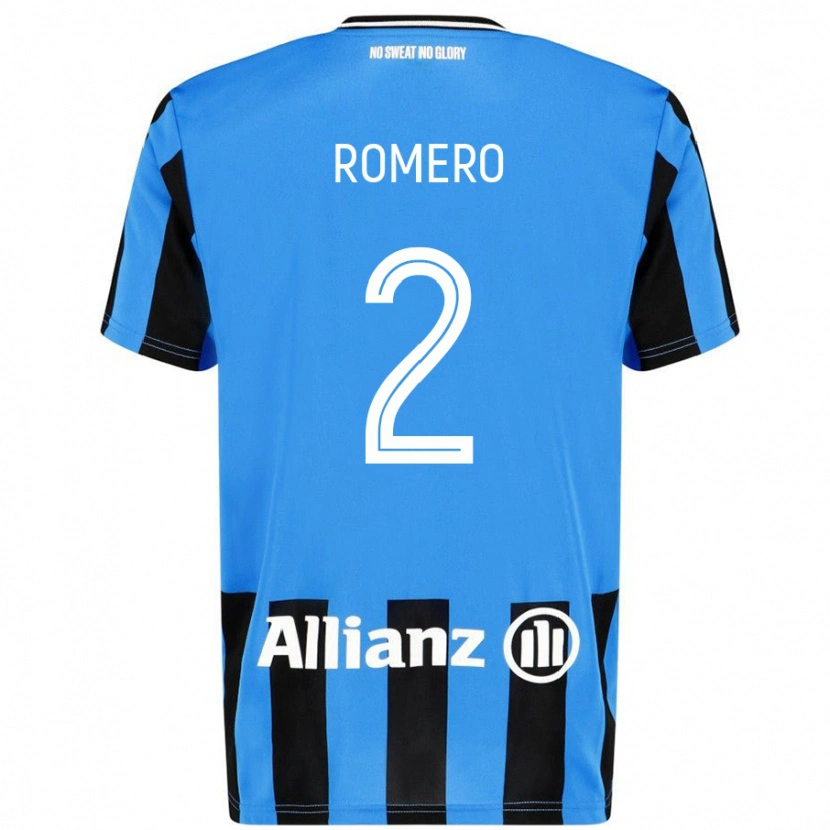 Danxen Kvinnor Zaid Romero #2 Himmelsblå Svart Hemmatröja Matchtröjor 2024/25 Tröjor T-Tröja