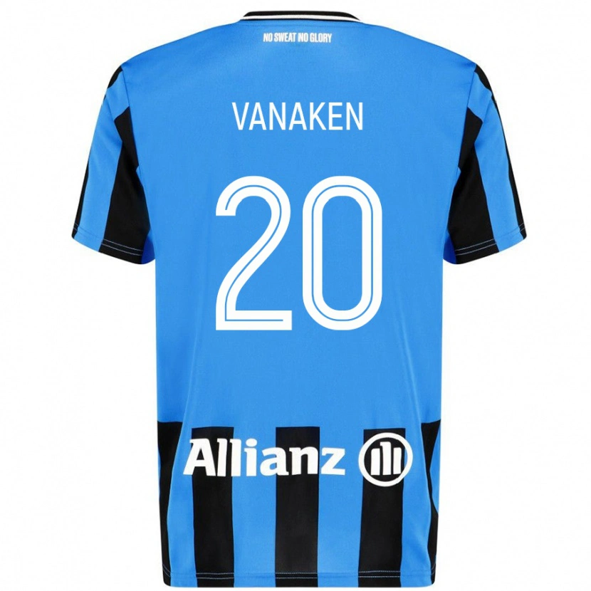 Danxen Kvinnor Hans Vanaken #20 Himmelsblå Svart Hemmatröja Matchtröjor 2024/25 Tröjor T-Tröja