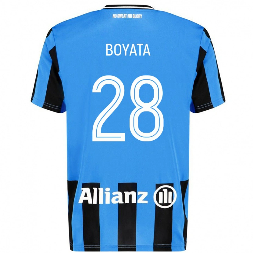 Danxen Kvinnor Dedryck Boyata #28 Himmelsblå Svart Hemmatröja Matchtröjor 2024/25 Tröjor T-Tröja