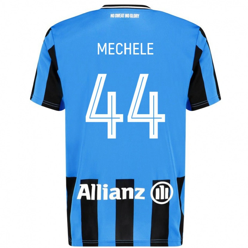 Danxen Kvinnor Brandon Mechele #44 Himmelsblå Svart Hemmatröja Matchtröjor 2024/25 Tröjor T-Tröja