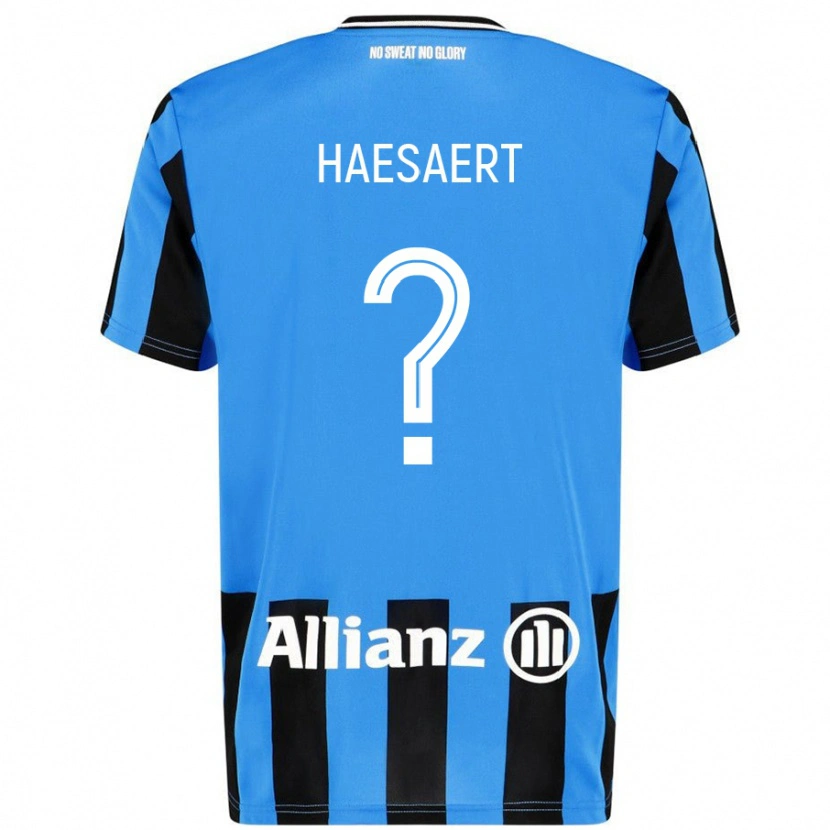 Danxen Kvinnor Mateo Haesaert #0 Himmelsblå Svart Hemmatröja Matchtröjor 2024/25 Tröjor T-Tröja