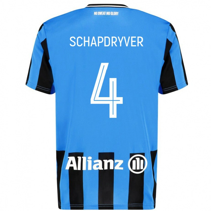 Danxen Kvinnor Emely Schapdryver #4 Himmelsblå Svart Hemmatröja Matchtröjor 2024/25 Tröjor T-Tröja