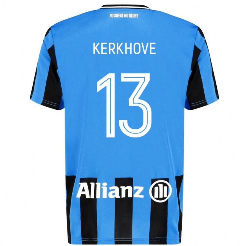 Danxen Kvinnor Angel Kerkhove #13 Himmelsblå Svart Hemmatröja Matchtröjor 2024/25 Tröjor T-Tröja