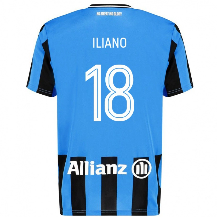 Danxen Kvinnor Isabelle Iliano #18 Himmelsblå Svart Hemmatröja Matchtröjor 2024/25 Tröjor T-Tröja