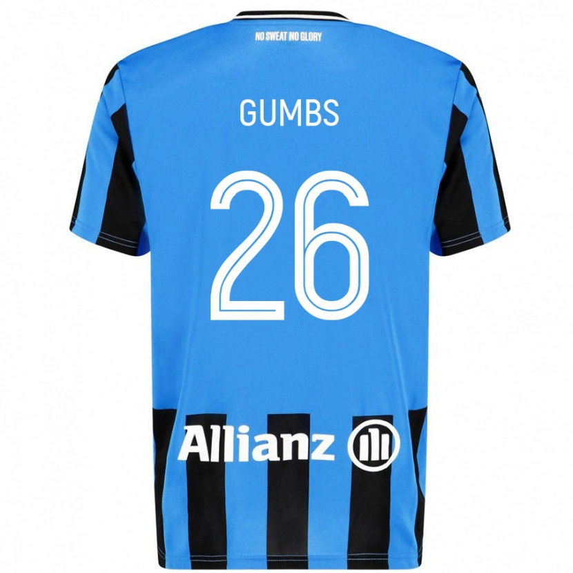 Danxen Kvinnor Aisse Gumbs #26 Himmelsblå Svart Hemmatröja Matchtröjor 2024/25 Tröjor T-Tröja