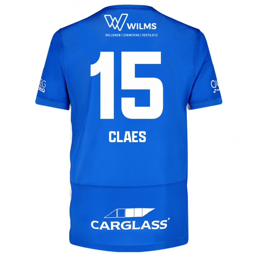 Danxen Kvinnor Thomas Claes #15 Blå Hemmatröja Matchtröjor 2024/25 Tröjor T-Tröja