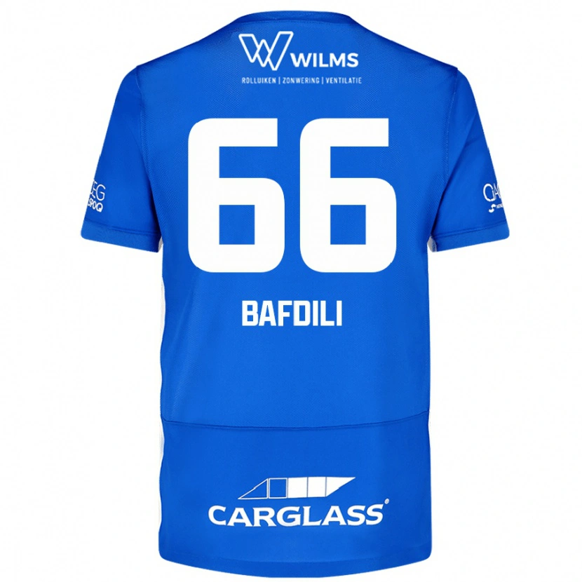 Danxen Kvinnor Zaïd Bafdili #66 Blå Hemmatröja Matchtröjor 2024/25 Tröjor T-Tröja