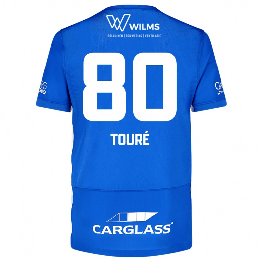 Danxen Kvinnor Saïdou Touré #80 Blå Hemmatröja Matchtröjor 2024/25 Tröjor T-Tröja